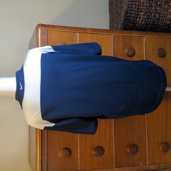 NIKE GOLF DRY FIT NAVY BLUE POLO - Picture 1 of 9